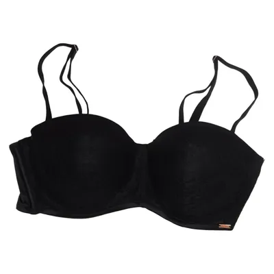Soutien-gorge (Noir) de Noir Élasthane, Polyamide, Polyester