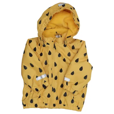 Regnjakke (Gul, Sort) fra Lindex Baby Polyester