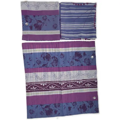 Kuddfodral (Lila, Blå, Vit) från Gudrun Sjödén Bomull