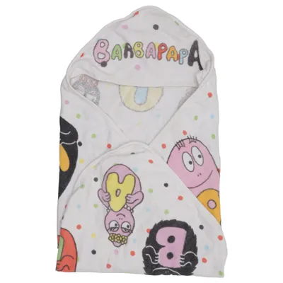 Cape de bain (Blanc, Multicolore) de Barbapapa Coton
