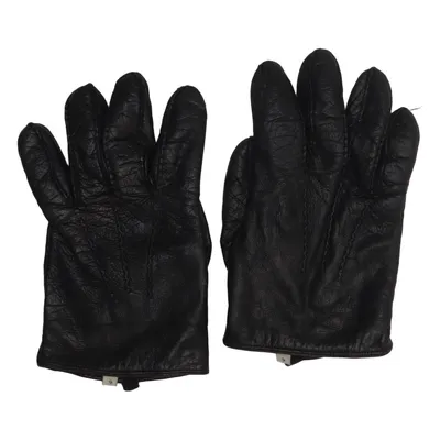 Gloves (Black) from Handskmakaren Cashmere, Leather