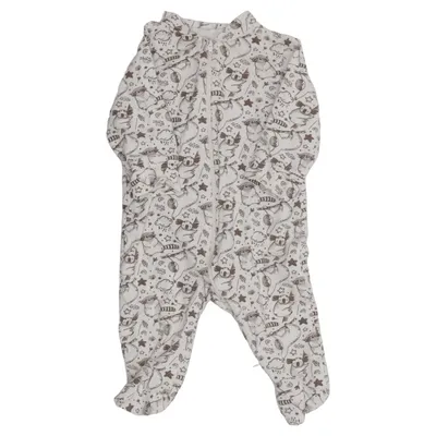 Sparkedragt (Hvid, Brun) fra Tiny One Bomuld, Elastan
