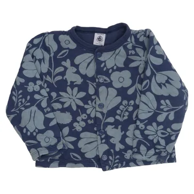 Cardigan (Blue) from Petit Bateau Cotton, Polyester