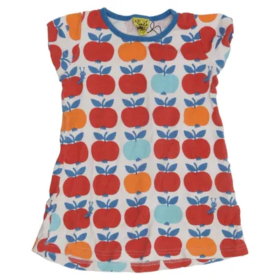 Klänning (Röd, Blå, Flerfärgad) från Duns Sweden Ekologisk bomull