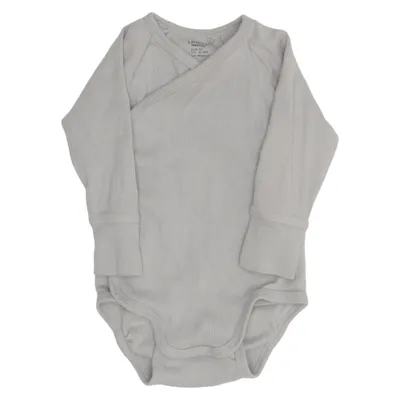 Body (Grå) från Lindex Newborn Bomull, Elastan