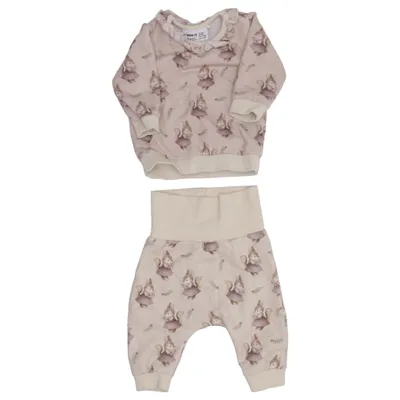 Sæt (Beige, Flerfarvet) fra Name It Elastan, Økologisk bomuld
