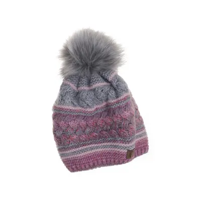 Bonnet à pompon (Gris, Rose, Multicolore) de Faera Acrylique, Polyester
