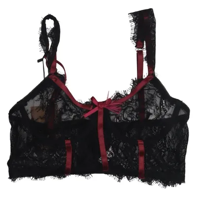Bustier (Noir, Rouge) de Romwe Élasthane, Polyester