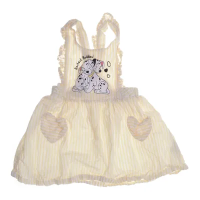Hängselklänning (Gul, Vit) från Disney Baby Bomull