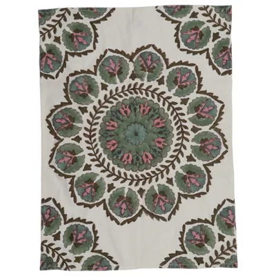 Kitchen towel (White, Green, Pink) from Bungalow Cotton