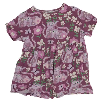 Dress (Purple, Multicolored) from Lindex Kids Cotton