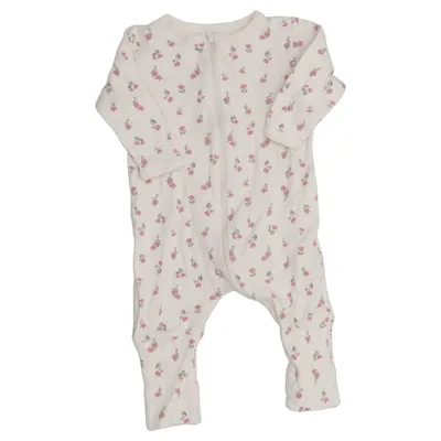 Barboteuse (Blanc, Rose) de Name It Coton biologique