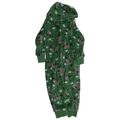 Onesie (Green, Gray, Brown, White) from Nightwear Kids Polyester