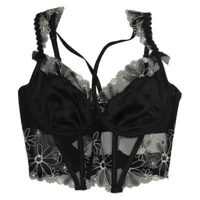 Bustier (Svart, Vit) från For Love & Lemons Elastan, Polyamid, Polyester