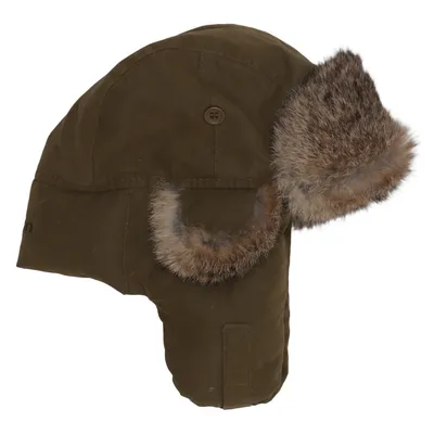 Chapeau de trappeur (Vert) de Härkila Polyester, Fourrure de lapin