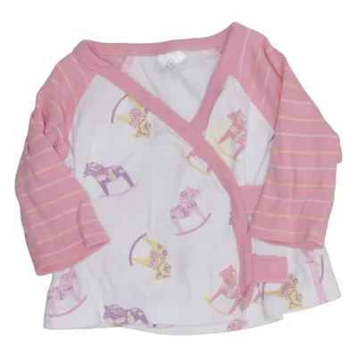 Wrap top (White, Pink, Multicolored) from Hanna Andersson Organic cotton