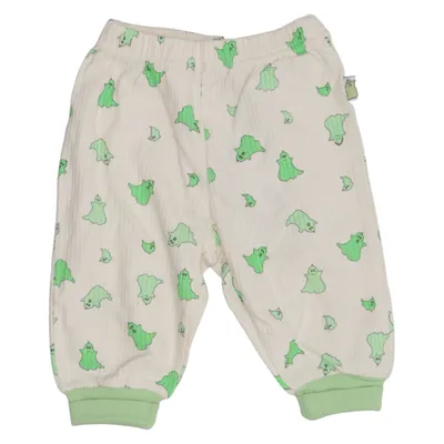 Broek (Wit, Groen) van Tuffer Katoen