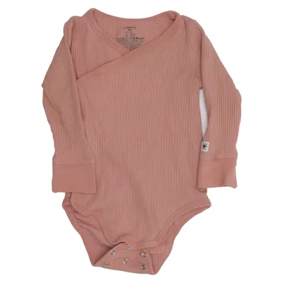 Body (Rose) de Lindex Baby Coton, Élasthane