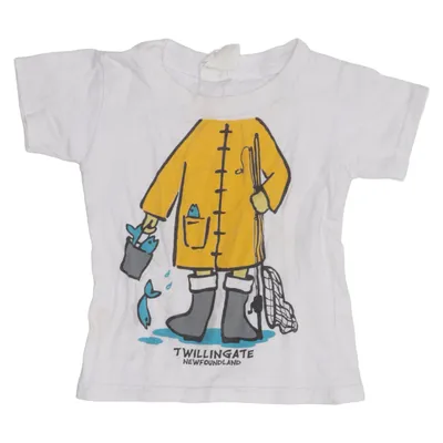 T-shirt (Vit, Gul, Blå) från Gildan Bomull