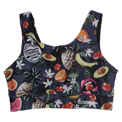 Sports bra (Blue, Multicolored) from Stronger Elastane, Polyester