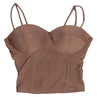 Bustier (Marron) de Haute Monde Élasthane, Polyester