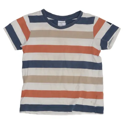T-shirt (Blauw, Wit, Oranje) van Polarn O. Pyret Organisch katoen