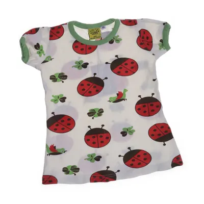 T-shirt (Vit, Flerfärgad) från Duns Sweden Ekologisk bomull