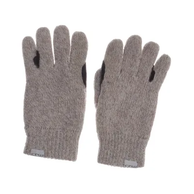 Handschoenen (Beige, Bruin) van CRW Acryl, Suède, Wol