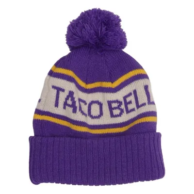 Bobble hat (Purple, White, Yellow) from Taco Bell