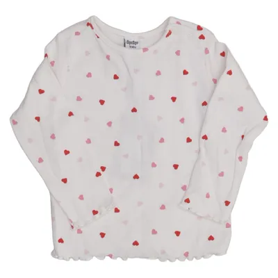 Long sleeve T-shirt (White, Red, Pink) from Dopo Dopo Baby Cotton, Elastane