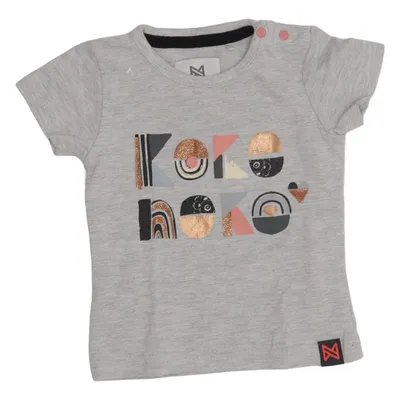 T-shirt (Grå) fra Koko Noko Bomuld, Elastan