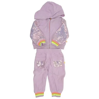 Mjukisset (Lila, Flerfärgad) från Billieblush Bomull, Elastan, Polyester