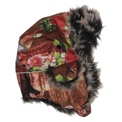 Trapperhat (Brun, Flerfarvet) fra Molo Kids Akryl, Polyamid, Polyester