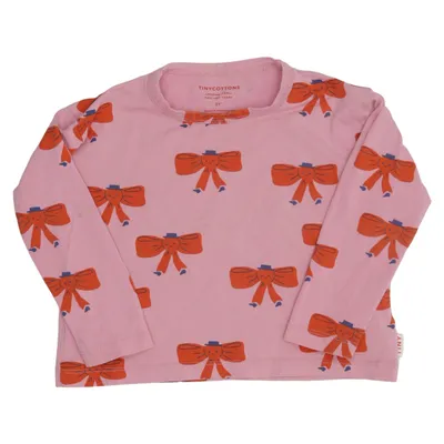 Långärmad t-shirt (Rosa, Orange) från Tinycottons Bomull, Elastan