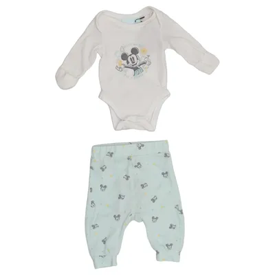 Ensemble (Vert, Blanc, Multicolore) de Disney Baby Coton, Élasthane