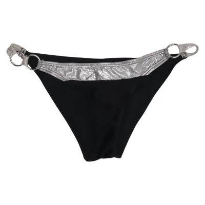 Bikini bottom (Black, Silver) from Soleil Sucre Elastane, Polyamide