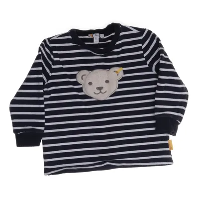 Langærmet t-shirt (Blå, Hvid) fra Steiff Bomuld, Elastan
