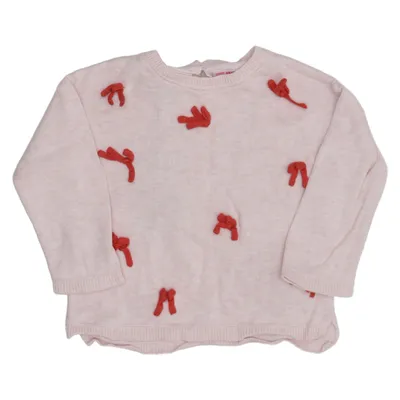 Sweater (Pink, Red) from Zara Knitwear Cotton