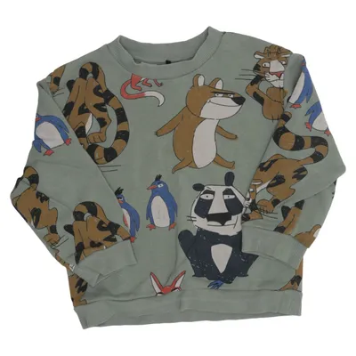 Sweatshirt (Vert, Multicolore) de H&M Coton, Élasthane, Polyester