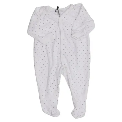 Sparkdräkt (Vit, Grå) från Livly Baby Bomull
