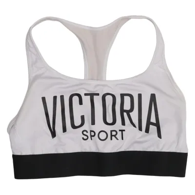 Sports bra (White, Black) from Victoria Sport Elastane, Polyamide, Polyester