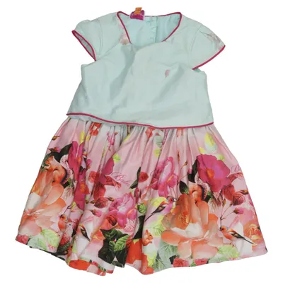 Dress (Pink, Green, Multicolored) from Baker by Ted Baker Cotton, Elastane, Polyester