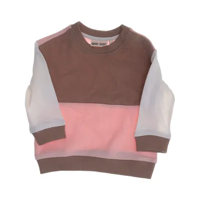 Sweatshirt (Roze, Bruin) van Wai Wai by Skill Katoen