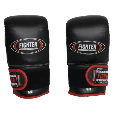 Gants de boxe (Noir, Rouge) de Fighter