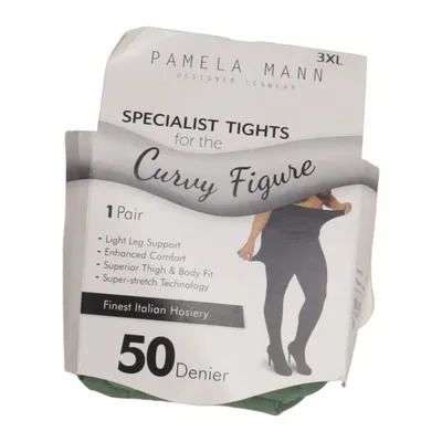 Panty (Curvy Super-Stretch Tights) van Pamela Mann Elastaan, Polyamide