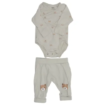 Set (Grön) från Lindex Newborn Bomull, Elastan