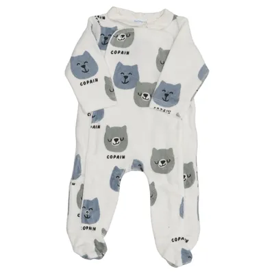 Barboteuse (Blanc, Bleu, Gris) de Bout'chou