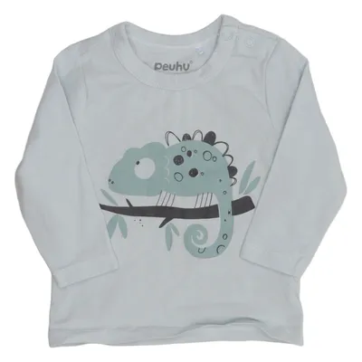 Långärmad t-shirt (Blå, Grön) från Peuhu Bomull, Elastan