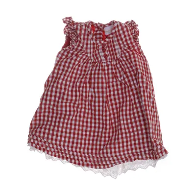 Jurk (Wit, Rood) van Baby by Lindex Katoen