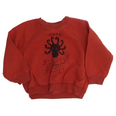 Sweatshirt (Rood, Zwart) van Mini Rodini Organisch katoen